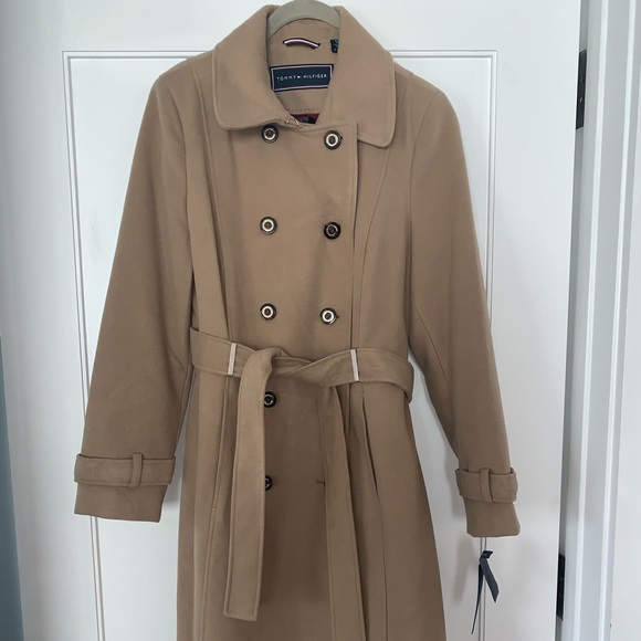 tommy hilfiger camel coat